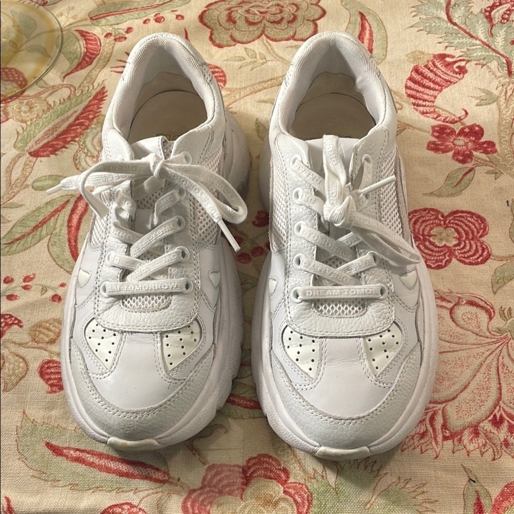 Maje W2 Chunky White Athletic Sneakers Style